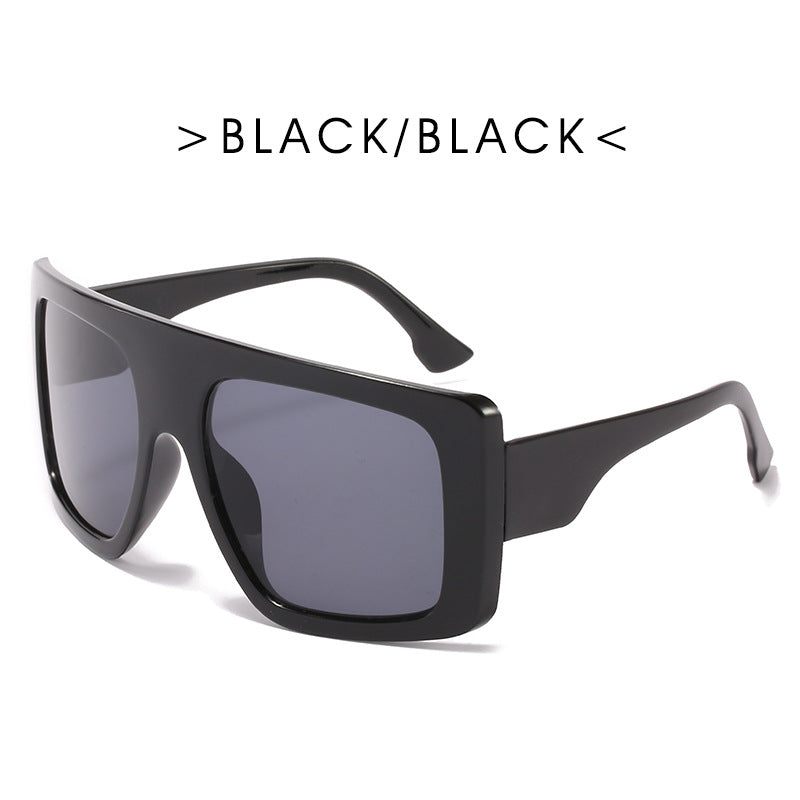 Wholesale Large Frame Square Beach PC Sunglasses